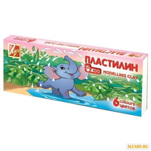 Пластилин Луч Zoo 6 цветов