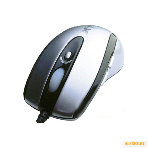 Мышь A4Tech X-718 Silver-Black