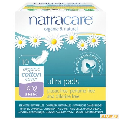 Natracare прокладки Long Ultra