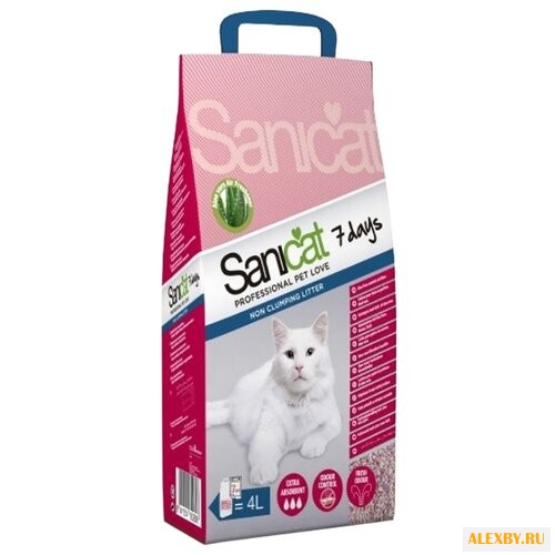 Наполнитель Sanicat 7 days Aloe