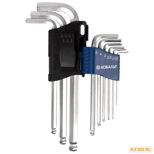 Набор имбусовых ключей КОБАЛЬТ