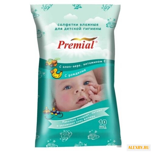 Влажные салфетки Premial С алоэ