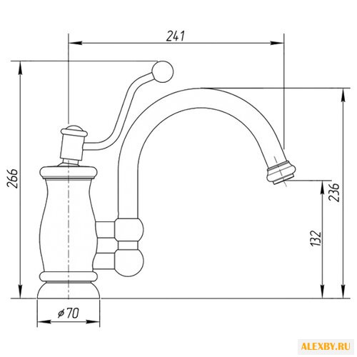 Однорычажный смеситель для