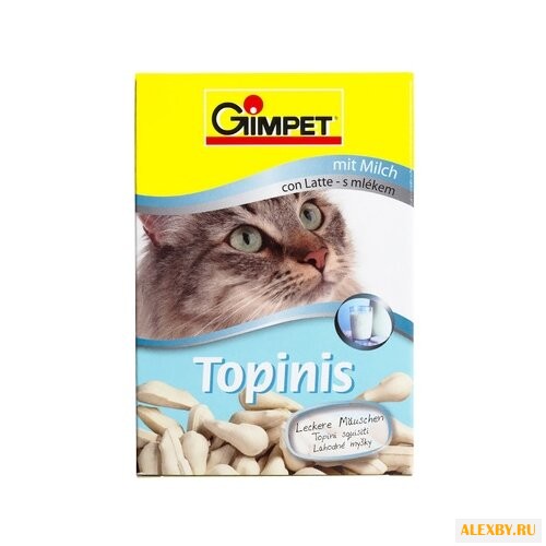 Витамины GimPet Topinis с молоком