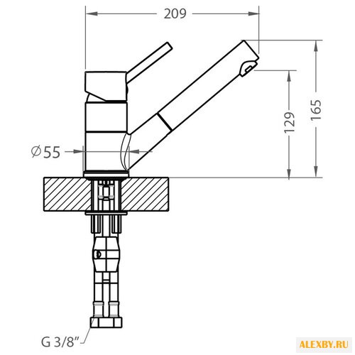 Однорычажный смеситель для