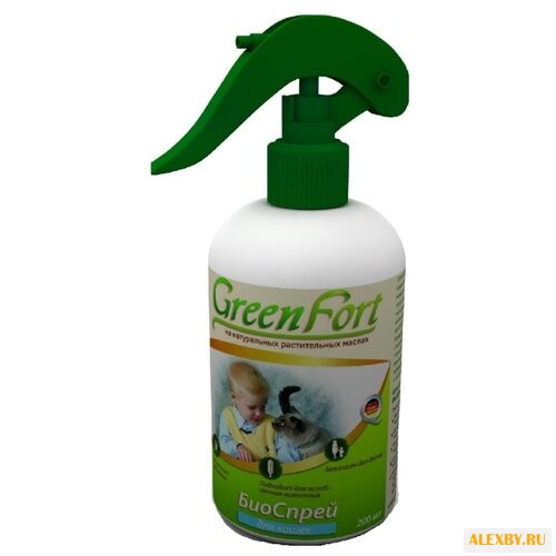 GreenFort БиоСпрей от блох для