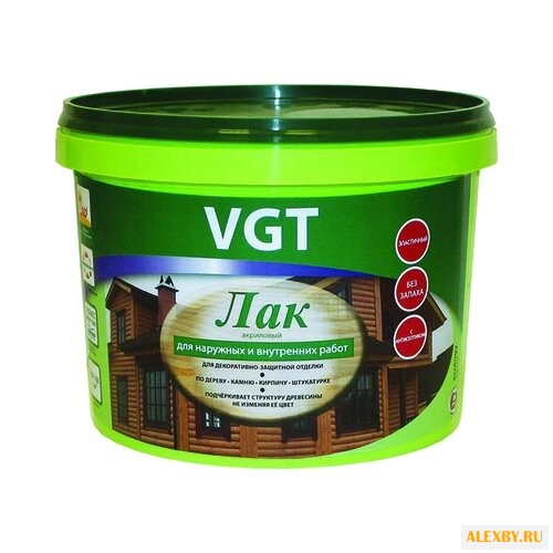 Лак VGT Акриловый для наружных