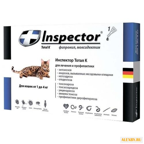 Inspector Капли для кошек от 1