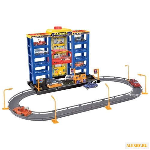 Dave Toy Парковка с 6 машинками