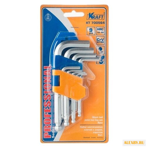 Набор имбусовых ключей KRAFT KT