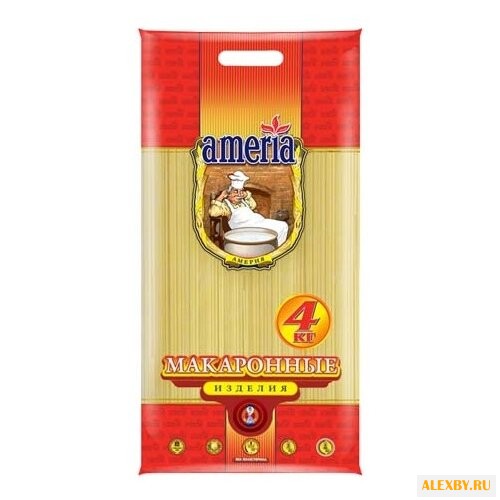 Ameria Макароны Спагетти № 3 4кг