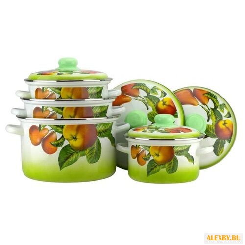 Набор кастрюль Эмаль Дары лета