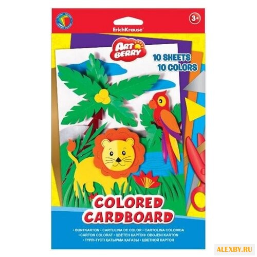 Цветной картон ArtBerry В5 10