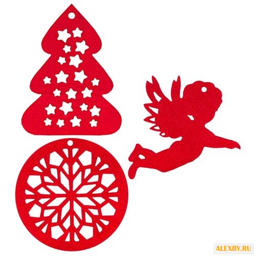 Набор елочных игрушек Feltrica