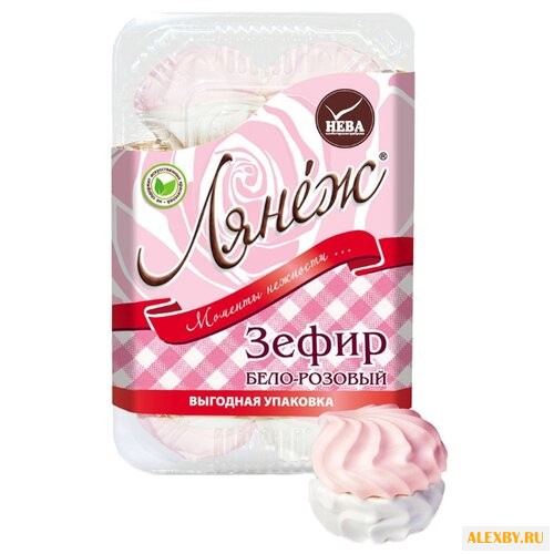 Зефир Лянеж бело-розовый 420 г