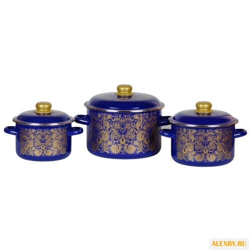 Набор кастрюль СтальЭмаль