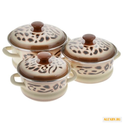 Набор кастрюль КМЗ Сафари 6 пр.